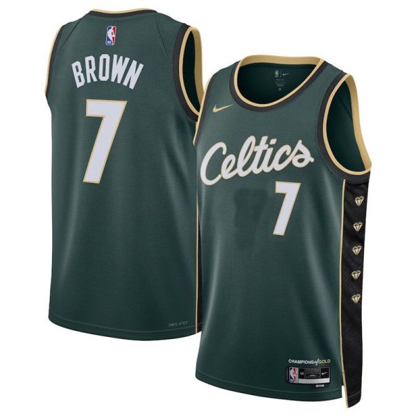 Unisex Boston Celtics Jaylen Brown Nike Green 2022-23 Swingman Jersey - City Edition - The Official NBA Lib. One Store, Every Team