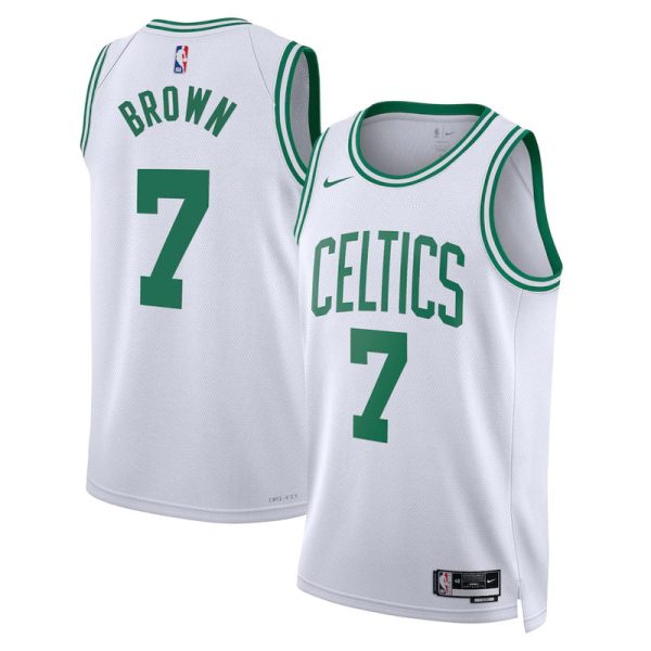 Unisex Boston Celtics Jaylen Brown Nike White Swingman Jersey - Association Edition - The Official NBA Lib. One Store, Every Team