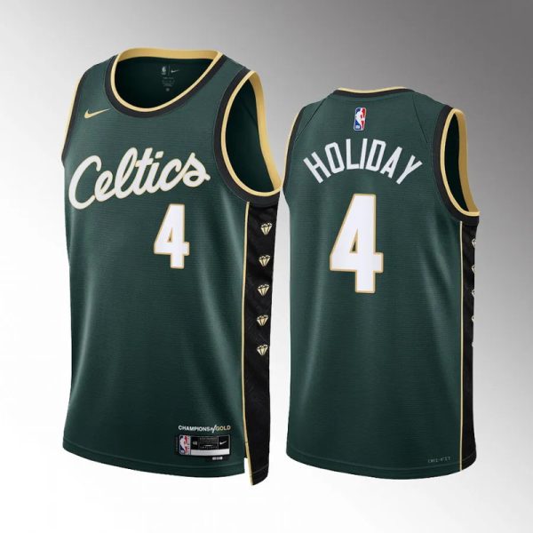 Unisex Boston Celtics Jrue Holiday Nike Green 2022-23 Swingman Jersey - City Edition - The Official NBA Lib. One Store, Every Team