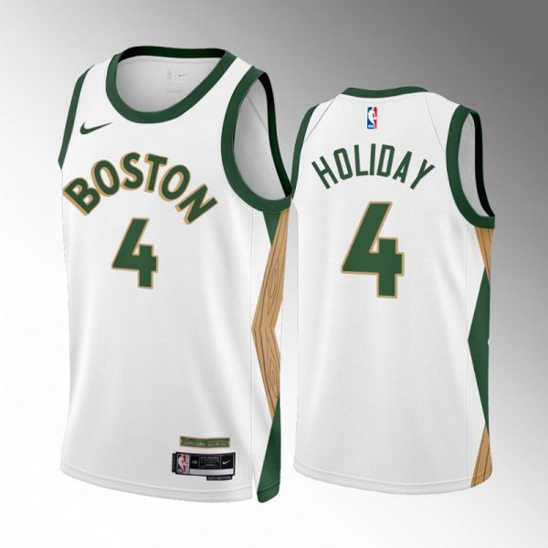 Unisex Boston Celtics Jrue Holiday Nike White 2023-24 Swingman Jersey - City Edition - The Official NBA Lib. One Store, Every Team