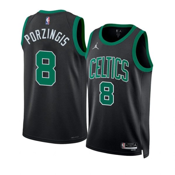 Unisex Boston Celtics Kristaps Porzingis Jordan Black Swingman Jersey - Statement Edition - The Official NBA Lib. One Store, Every Team