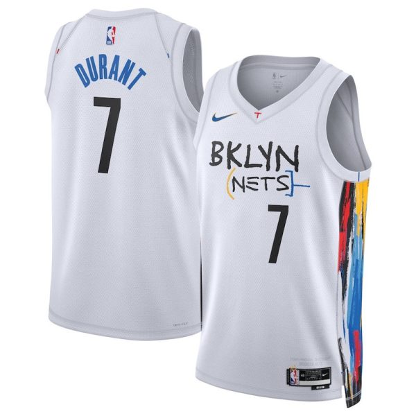 Unisex Brooklyn Nets Kevin Durant Nike White Swingman Jersey - City Edition - The Official NBA Lib. One Store, Every Team