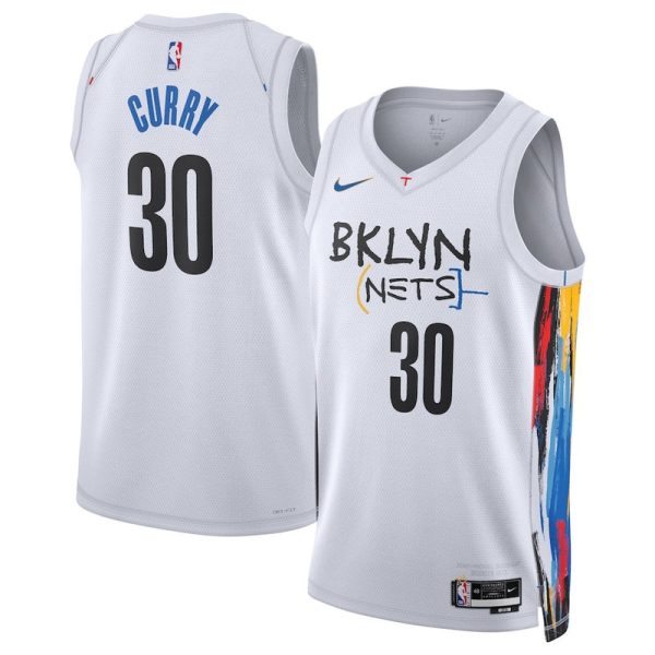 Unisex Brooklyn Nets Seth Curry Nike White 2022-23 Swingman Jersey - City Edition - The Official NBA Lib. One Store, Every Team