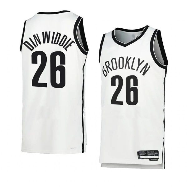 Unisex Brooklyn Nets Spencer Dinwiddie Nike White Swingman Jersey - Association Edition - The Official NBA Lib. One Store, Every Team