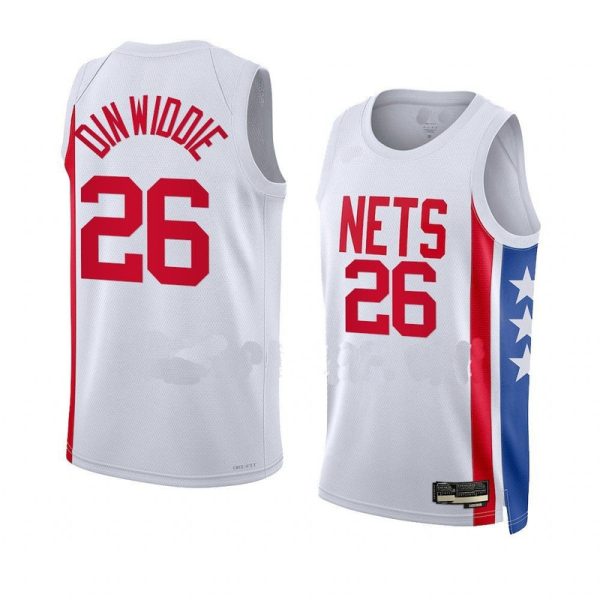 Unisex Brooklyn Nets Spencer Dinwiddie Nike White Swingman Jersey - Classic Edition - The Official NBA Lib. One Store, Every Team