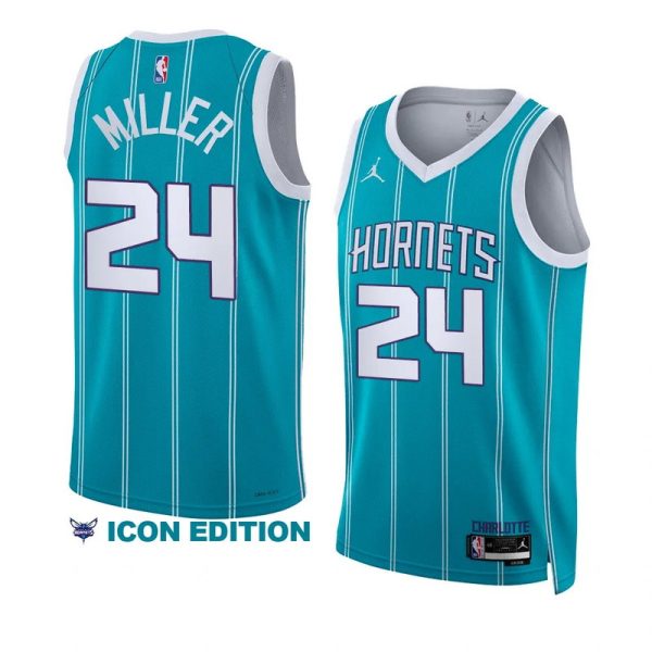 Unisex Charlotte Hornets Brandon Miller Jordan Brand Teal Swingman Jersey - Icon Edition - The Official NBA Lib. One Store, Every Team