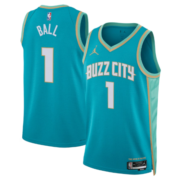 Unisex Charlotte Hornets LaMelo Ball Jordan Brand Teal 2023-24 Swingman Jersey - City Edition - The Official NBA Lib. One Store, Every Team