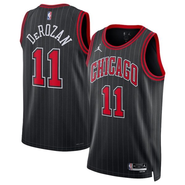 Unisex Chicago Bulls DeMar DeRozan Jordan Black Swingman Jersey - Statement Edition - The Official NBA Lib. One Store, Every Team
