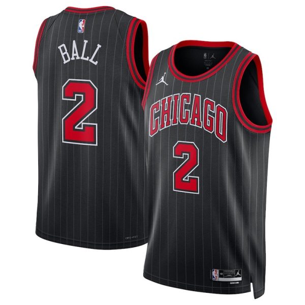 Unisex Chicago Bulls Lonzo Ball Jordan Black Swingman Jersey - Statement Edition - The Official NBA Lib. One Store, Every Team