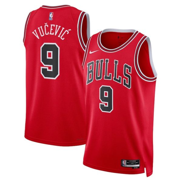 Unisex Chicago Bulls Nikola Vucevic Nike Red Swingman Jersey - Icon Edition - The Official NBA Lib. One Store, Every Team