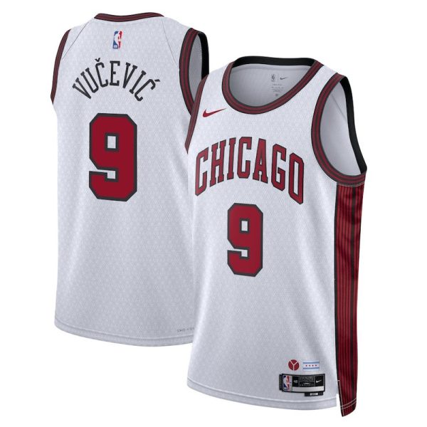 Unisex Chicago Bulls Nikola Vucevic Nike White Swingman Jersey - City Edition - The Official NBA Lib. One Store, Every Team