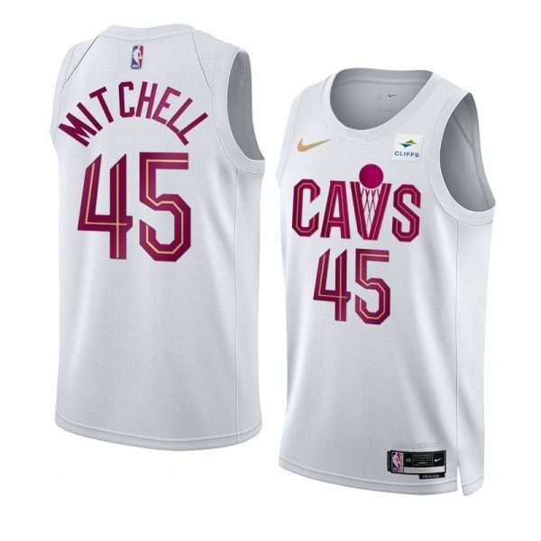 Unisex Cleveland Cavaliers Donovan Mitchell Nike White Swingman Jersey - Association Edition - The Official NBA Lib. One Store, Every Team