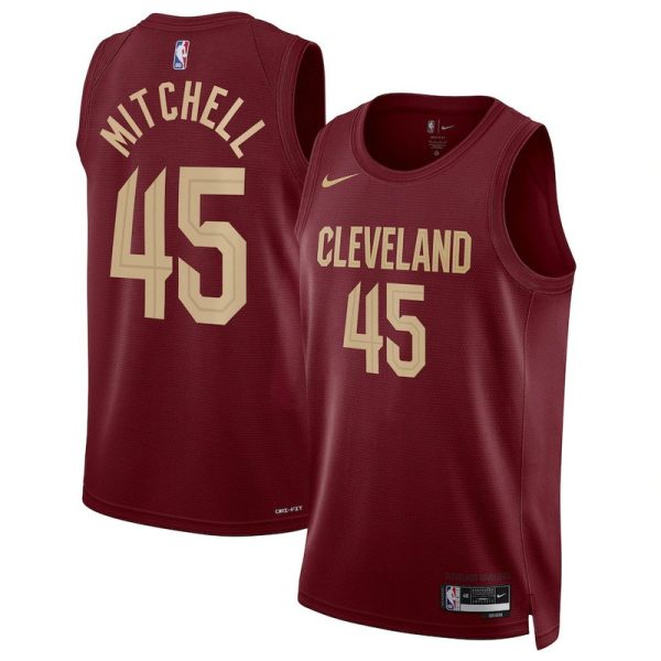 Unisex Cleveland Cavaliers Donovan Mitchell Nike Wine Swingman Jersey - Icon Edition - The Official NBA Lib. One Store, Every Team