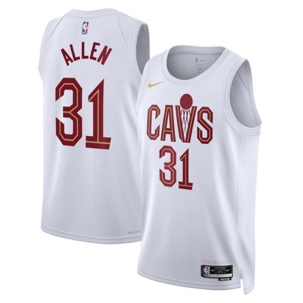 Unisex Cleveland Cavaliers Jarrett Allen Nike White Swingman Jersey - Association Edition - The Official NBA Lib. One Store, Every Team