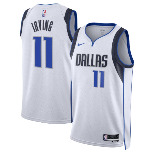 Unisex Dallas Mavericks Kyrie Irving Nike White Swingman Jersey - Assocition Edition - The Official NBA Lib. One Store, Every Team