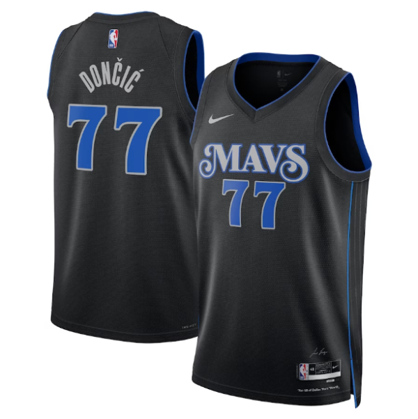 Unisex Dallas Mavericks Luka Don?i? Nike Black 2023-24 Swingman Jersey - City Edition - The Official NBA Lib. One Store, Every Team