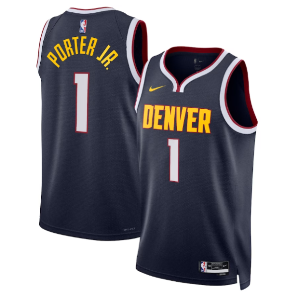Unisex Denver Nuggets Michael Porter Jr Nike Navy Swingman Jersey - Icon Edition - The Official NBA Lib. One Store, Every Team