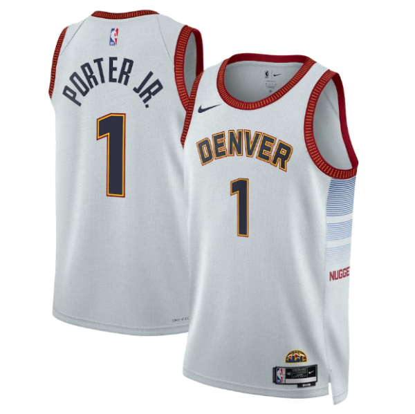 Unisex Denver Nuggets Michael Porter Jr Nike White 2022-23 Swingman Jersey - City Edition - The Official NBA Lib. One Store, Every Team