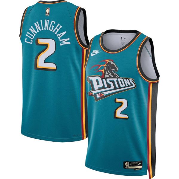 Unisex Detroit Pistons Cade Cunningham Nike Teal Swingman Jersey - Classic Edition - The Official NBA Lib. One Store, Every Team