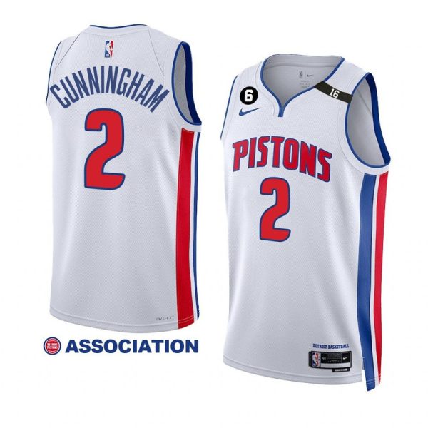 Unisex Detroit Pistons Cade Cunningham Nike White Swingman Jersey - Association Edition - The Official NBA Lib. One Store, Every Team