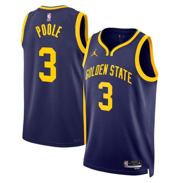 Unisex Golden State Warriors Jordan Poole Jordan Navy Swingman Jersey - Icon Edition - The Official NBA Lib. One Store, Every Team