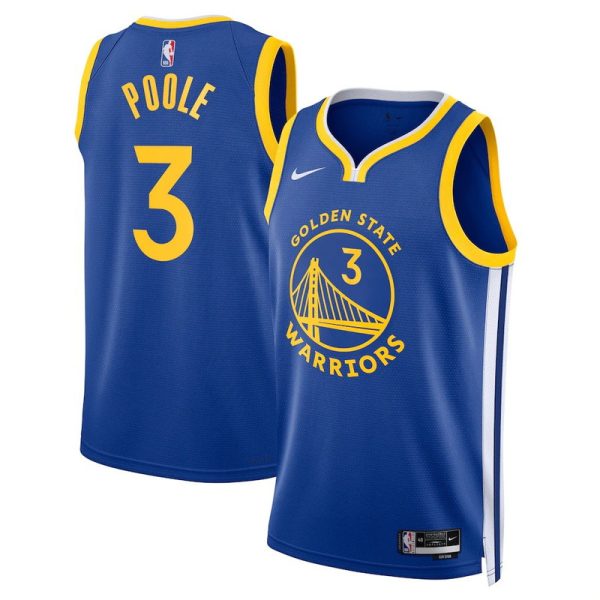 Unisex Golden State Warriors Jordan Poole Nike Royal Swingman Jersey - Icon Edition - The Official NBA Lib. One Store, Every Team