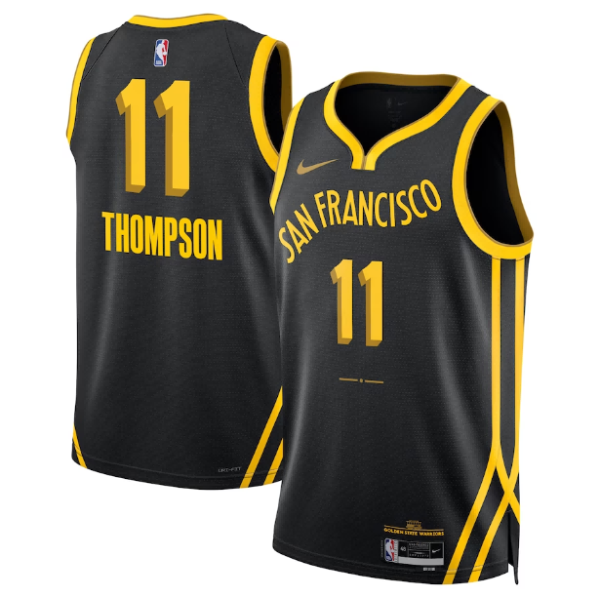 Unisex Golden State Warriors Klay Thompson Nike Black 2023-24 Swingman Jersey - City Edition - The Official NBA Lib. One Store, Every Team