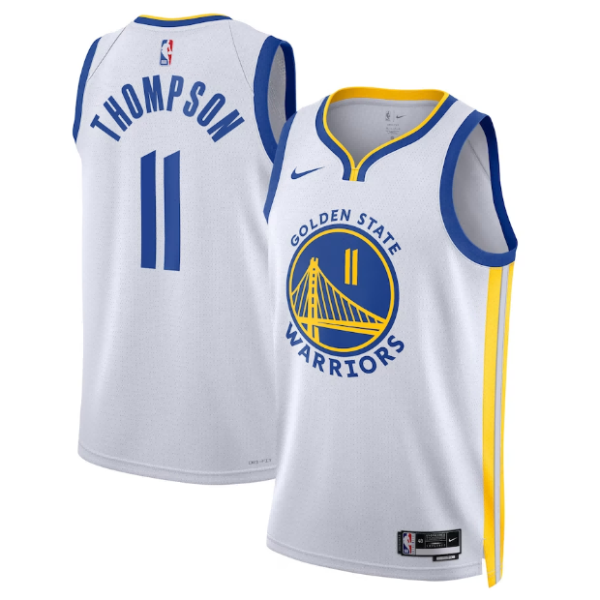 Unisex Golden State Warriors Klay Thompson Nike White Swingman Jersey - Association Edition - The Official NBA Lib. One Store, Every Team