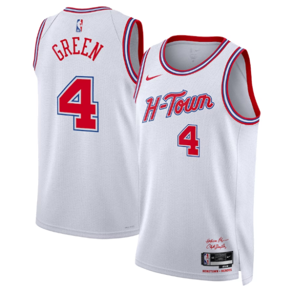 Unisex Houston Rockets Jalen Green Nike White 2023-24 Swingman Jersey - City Edition - The Official NBA Lib. One Store, Every Team