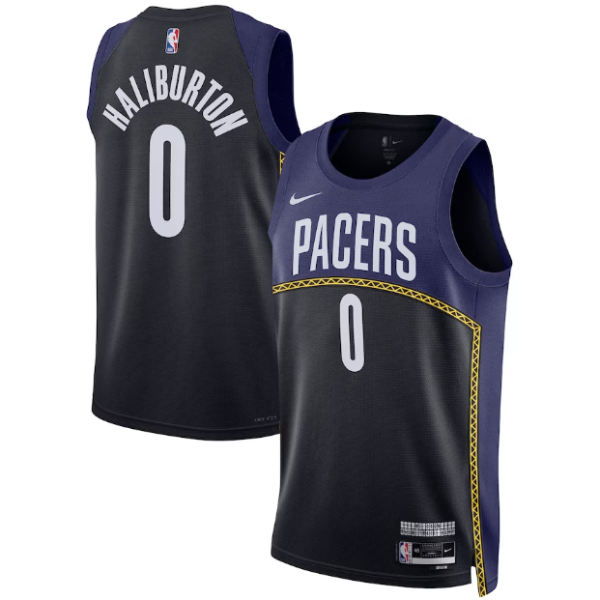 Unisex Indiana Pacers Tyrese Haliburton Nike Navy Swingman Jersey - City Edition - The Official NBA Lib. One Store, Every Team