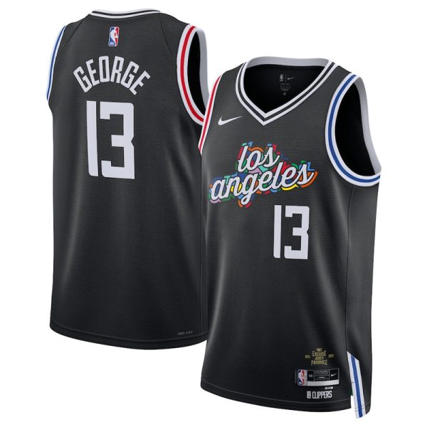 Unisex LA Clippers Paul George Nike Black 2022-23 Swingman Jersey - City Edition - The Official NBA Lib. One Store, Every Team