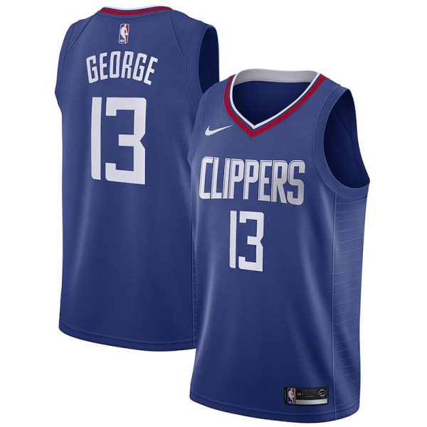 Unisex LA Clippers Paul George Nike Blue Swingman Jersey - Icon Edition - The Official NBA Lib. One Store, Every Team