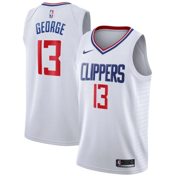 Unisex LA Clippers Paul George Nike White Swingman Jersey - Association Edition - The Official NBA Lib. One Store, Every Team