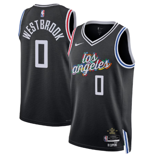 Unisex LA Clippers Russell Westbrook Nike Navy 2022-23 Swingman Jersey - City Edition - The Official NBA Lib. One Store, Every Team