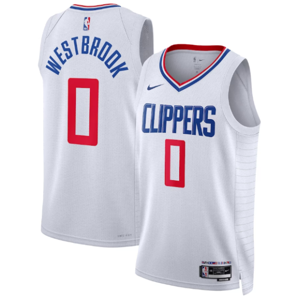 Unisex LA Clippers Russell Westbrook Nike White Swingman Jersey - Association Edition - The Official NBA Lib. One Store, Every Team