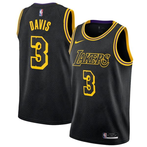 Unisex Los Angeles Lakers Anthony Davis Nike Black Swingman Jersey - City Edition - The Official NBA Lib. One Store, Every Team