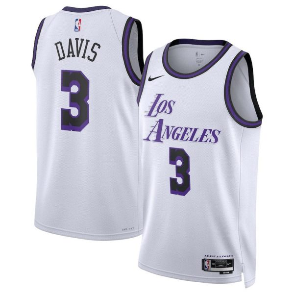 Unisex Los Angeles Lakers Anthony Davis Nike White Swingman Jersey - City Edition - The Official NBA Lib. One Store, Every Team