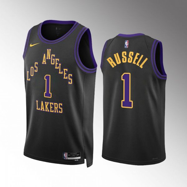 Unisex Los Angeles Lakers D'angelo Russell Nike Black Swingman Jersey - City Edition - The Official NBA Lib. One Store, Every Team