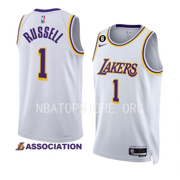 Unisex Los Angeles Lakers D'angelo Russell Nike White Swingman Jersey - Association Edition - The Official NBA Lib. One Store, Every Team
