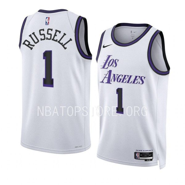 Unisex Los Angeles Lakers D'angelo Russell Nike White Swingman Jersey - City Edition - The Official NBA Lib. One Store, Every Team