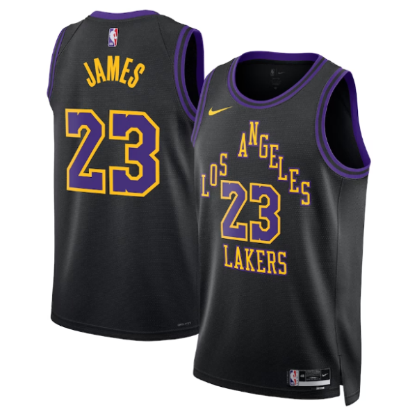 Unisex Los Angeles Lakers LeBron James Nike Black Swingman Jersey - City Edition - The Official NBA Lib. One Store, Every Team