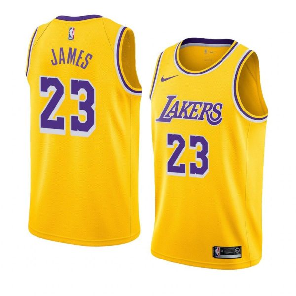 Unisex Los Angeles Lakers LeBron James Nike Yellow Swingman Jersey - Icon Edition - The Official NBA Lib. One Store, Every Team