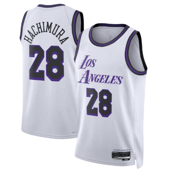 Unisex Los Angeles Lakers Rui Hachimura Nike White Swingman Jersey - City Edition - The Official NBA Lib. One Store, Every Team