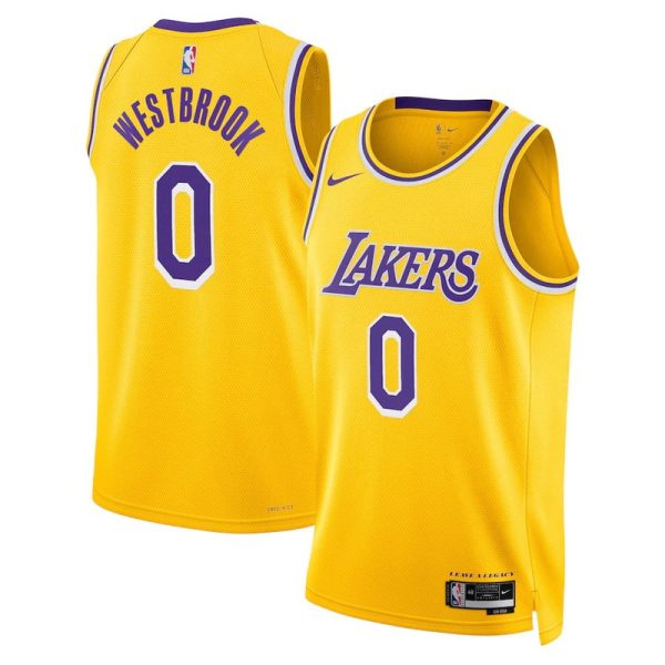 Unisex Los Angeles Lakers Russell Westbrook Nike Yellow Swingman Jersey - Icon Edition - The Official NBA Lib. One Store, Every Team