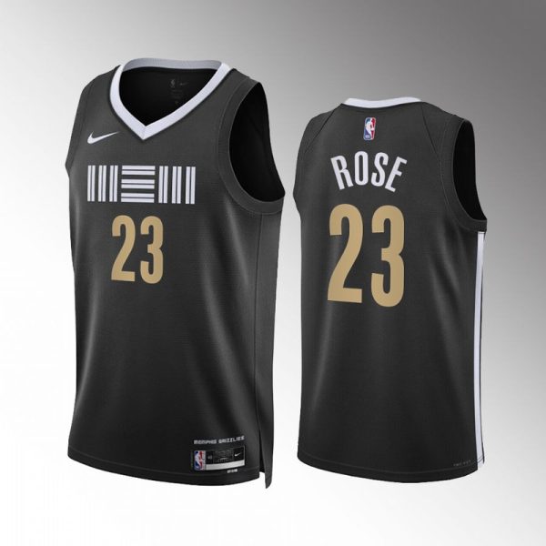 Unisex Memphis Grizzlies Derrick Rose Nike Black 2023-24 Swingman Jersey - City Edition - The Official NBA Lib. One Store, Every Team