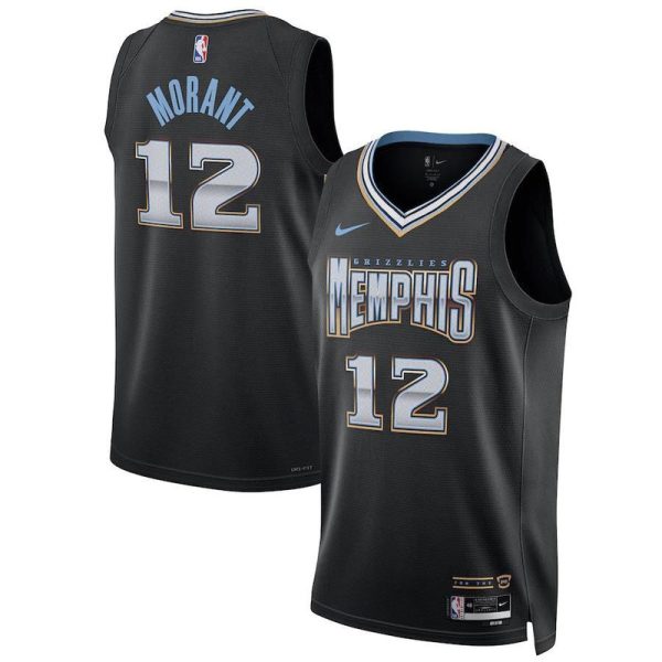 Unisex Memphis Grizzlies Ja Morant Nike Black 2022-23 Swingman Jersey - City Edition - The Official NBA Lib. One Store, Every Team