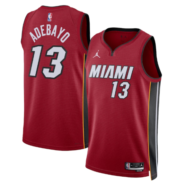 Unisex Miami Heat Bam Adebayo Jordan Red Swingman Jersey - Icon Edition - The Official NBA Lib. One Store, Every Team