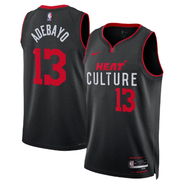 Unisex Miami Heat Bam Adebayo Nike Black 2023-24 Swingman Jersey - City Edition - The Official NBA Lib. One Store, Every Team