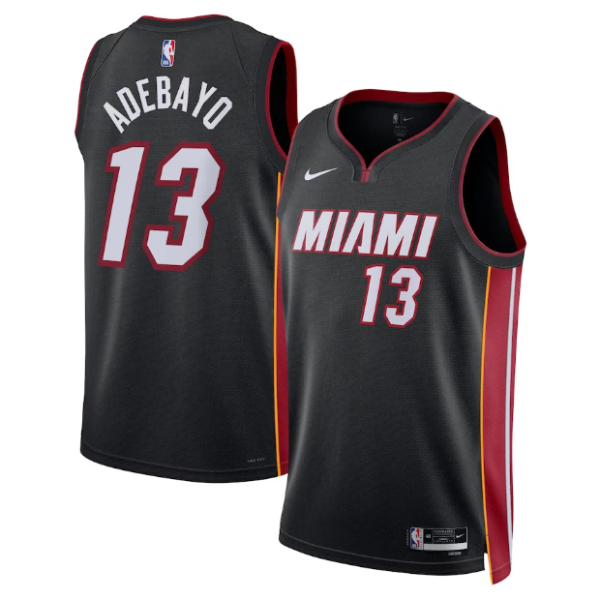 Unisex Miami Heat Bam Adebayo Nike Black Swingman Jersey - Icon Edition - The Official NBA Lib. One Store, Every Team