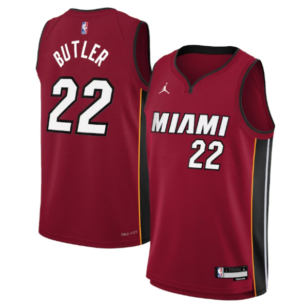 Unisex Miami Heat Jimmy Butler Jordan Red Swingman Jersey - Statement Edition - The Official NBA Lib. One Store, Every Team